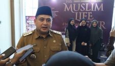 Wali Kota Makassar,  Munafri Arifuddin memberikan keterangan pers terkait Makassar jadi tuan rumah Muslim Life Fair 2026. 