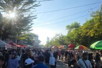 CFD Boulevard Makassar  padat pengunjung. 