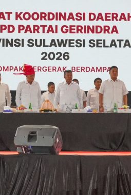Dihadiri Ribuan Pengurus dan Kader, Sekretaris Gerindra Sulsel Sebut Rakorda Ajang Konsolidasikan Kekuatan Partai