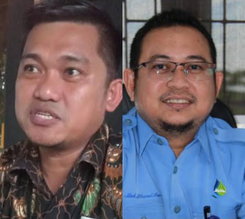 Adik Komjen Pol (Purn) Fadil Imran, Muhammad Yanuar Iswandi (kiri) dan mantan suami eks Bupati Gowa Husniah Talenrang, Khaerul Aco (kanan).
